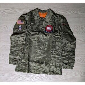 New York Giants Jacket Adult Medium Salute To Service Nike Camo NWT Lightweight